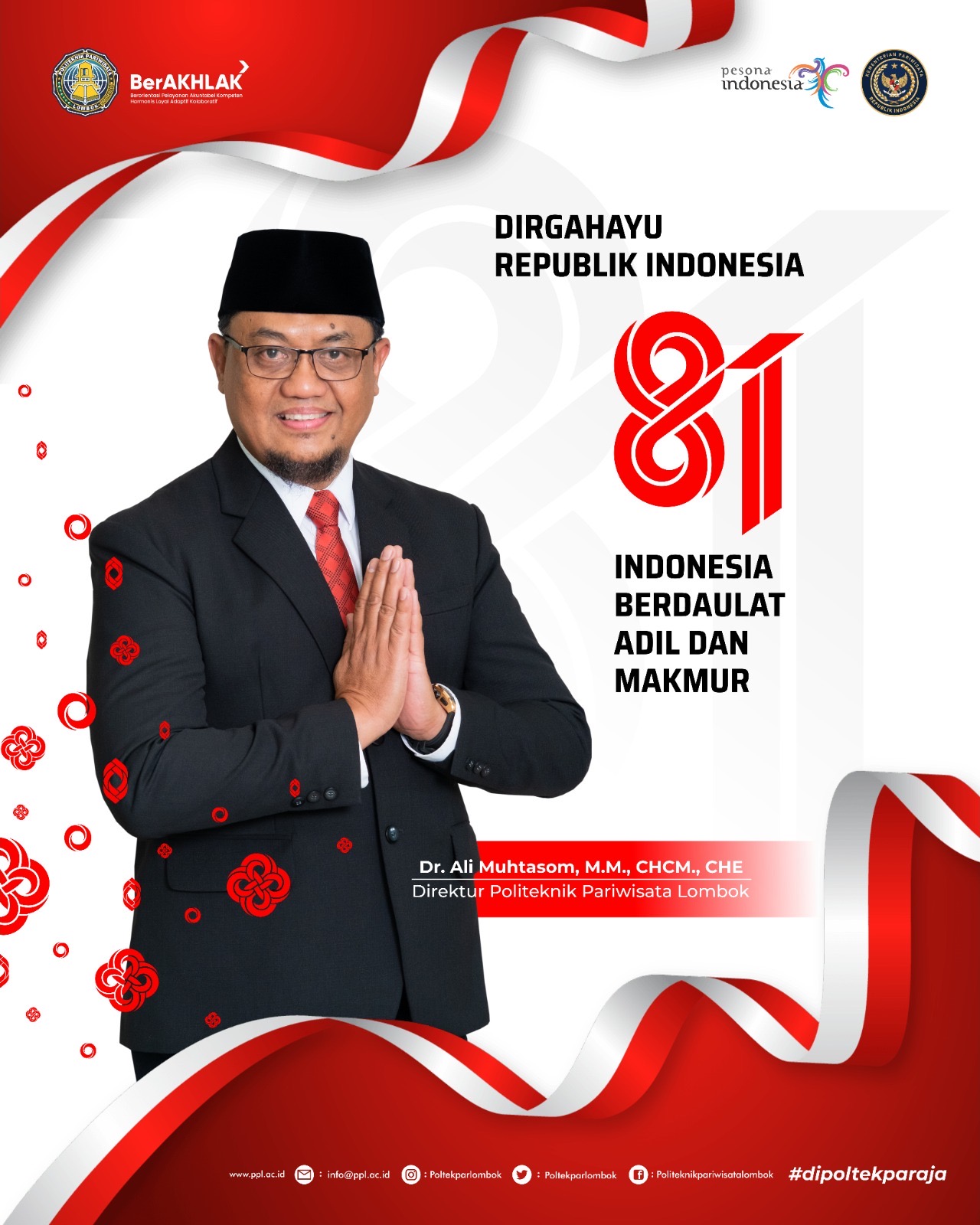 Iklan Poltekpar Lombok Ucapan HUT RI